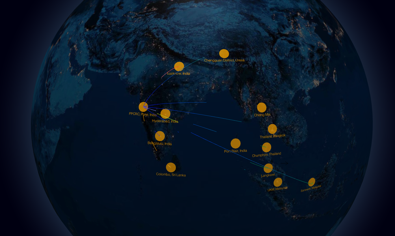 Satellite view of Earth